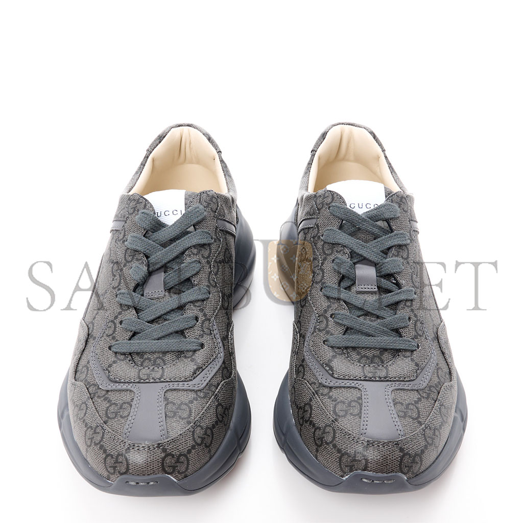 g*u*i gg S*p*e monogram apollo calfskin mens rhyton sneakers